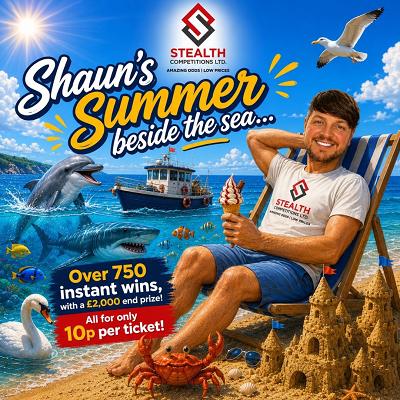 SHAUNS SUMMER BY THE SEA - £2,000 END PRIZE!