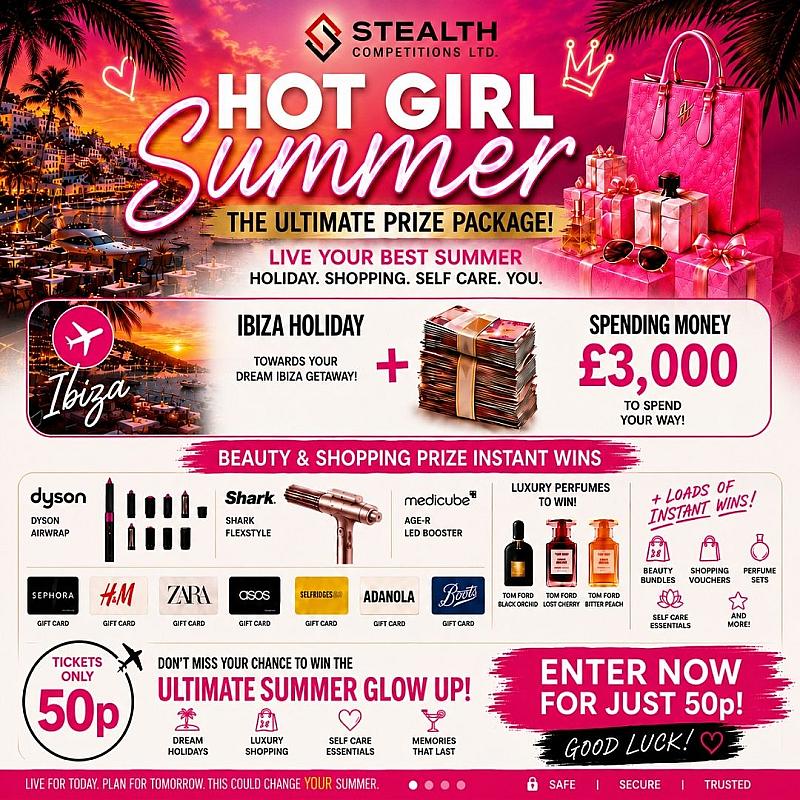 LESLEY'S IBIZA HOLIDAY WITH £3K + INSTANT WINS!