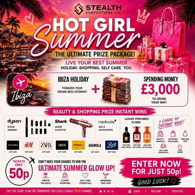 LESLEY'S IBIZA HOLIDAY WITH £3K + INSTANT WINS!