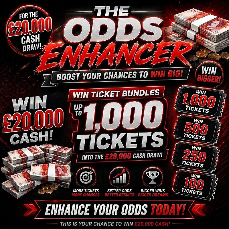 £20,000 ODDS ENHANCER COMPETITION - AUTO DRAW