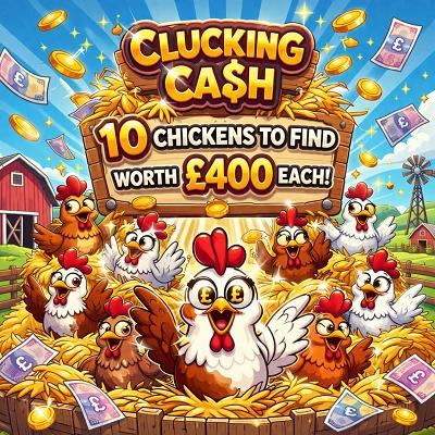 CLUCKING CASH WITH INSTANT WINS!    