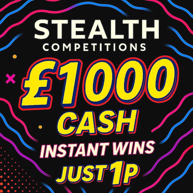 £1,000 CASH FOR 1P WITH INSTANT WINS - AUTO DRAW!      