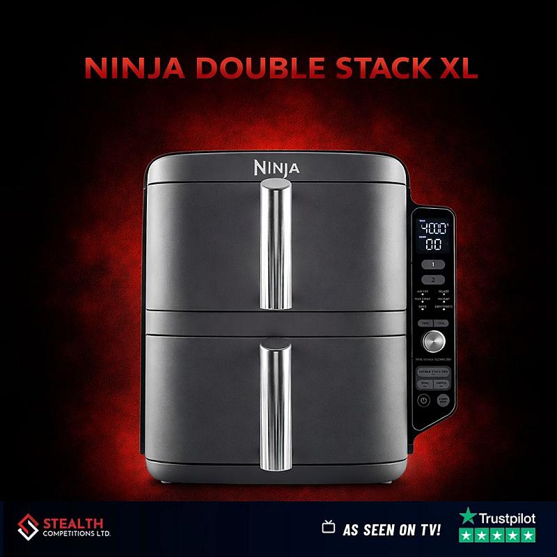 NINJA DOUBLE STACK XL 9.5L AIR FRYER!   