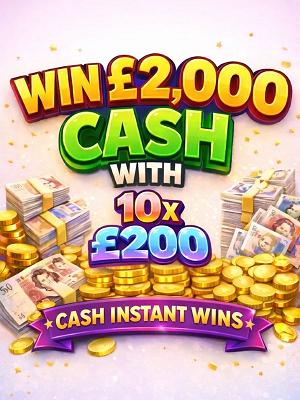 £2,000 CASH WITH 10 X £200 INSTANT WINS!!  9356