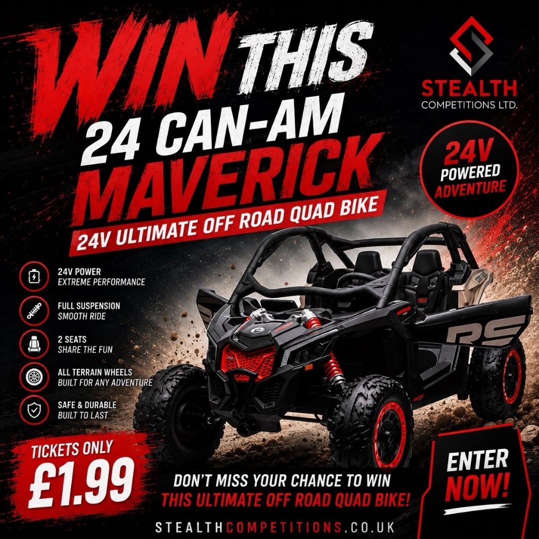 24 Can-Am Maverick 24v Ultimate Off Road Quad Bike