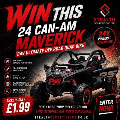 24 Can-Am Maverick 24v Ultimate Off Road Quad Bike