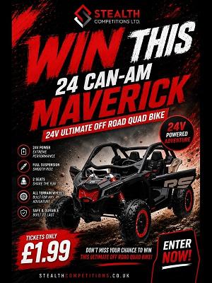24 Can-Am Maverick 24v Ultimate Off Road Quad Bike
