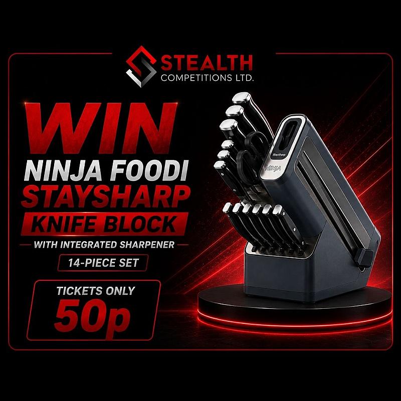 NINJA FOODI 14 PIECE KNIFE BLOCK!