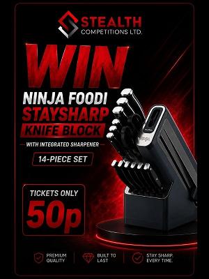 NINJA FOODI 14 PIECE KNIFE BLOCK!