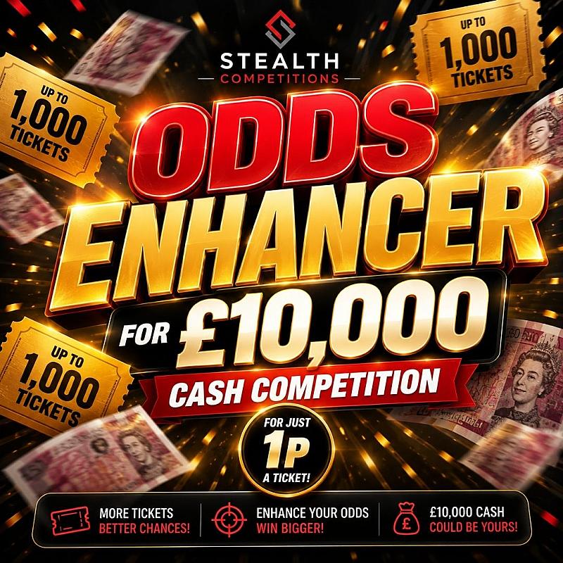 £10,0000 CASH ODDS ENHANCER COMPETITION - AUTO DRAW  