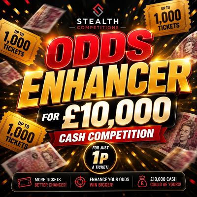 £10,0000 CASH ODDS ENHANCER COMPETITION - AUTO DRAW  