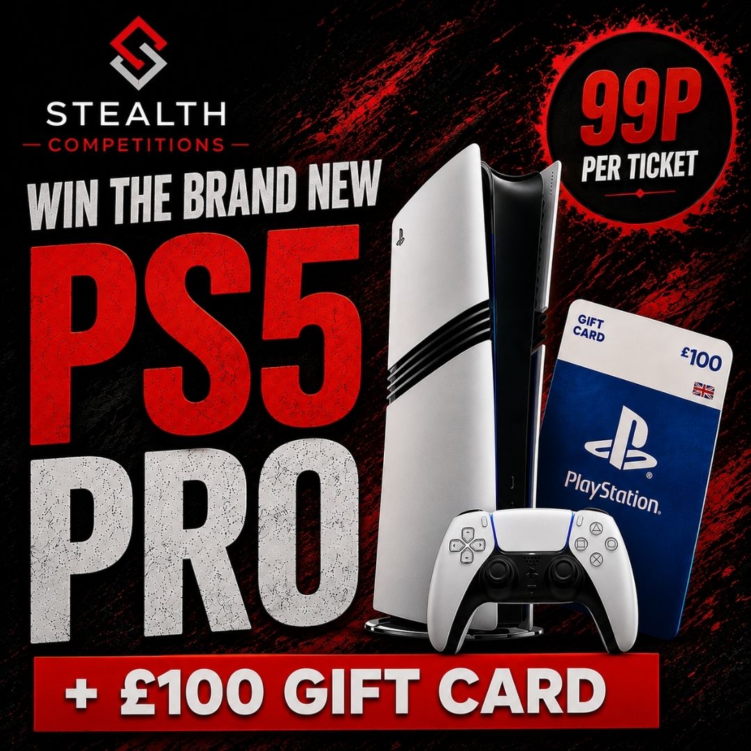 BRAND NEW PS5 PRO + £100 GIFT CARD & INSTANT WINS!    