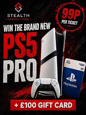 BRAND NEW PS5 PRO + £100 GIFT CARD & INSTANT WINS!    
