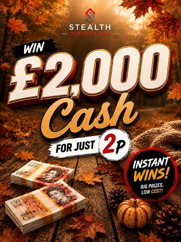 £2,000 CASH FOR 2P WITH INSTANT WINS!     