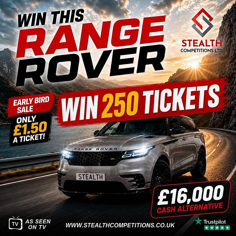 RANGE ROVER VELAR MINI RAFFLE - WIN 250 TICKETS!