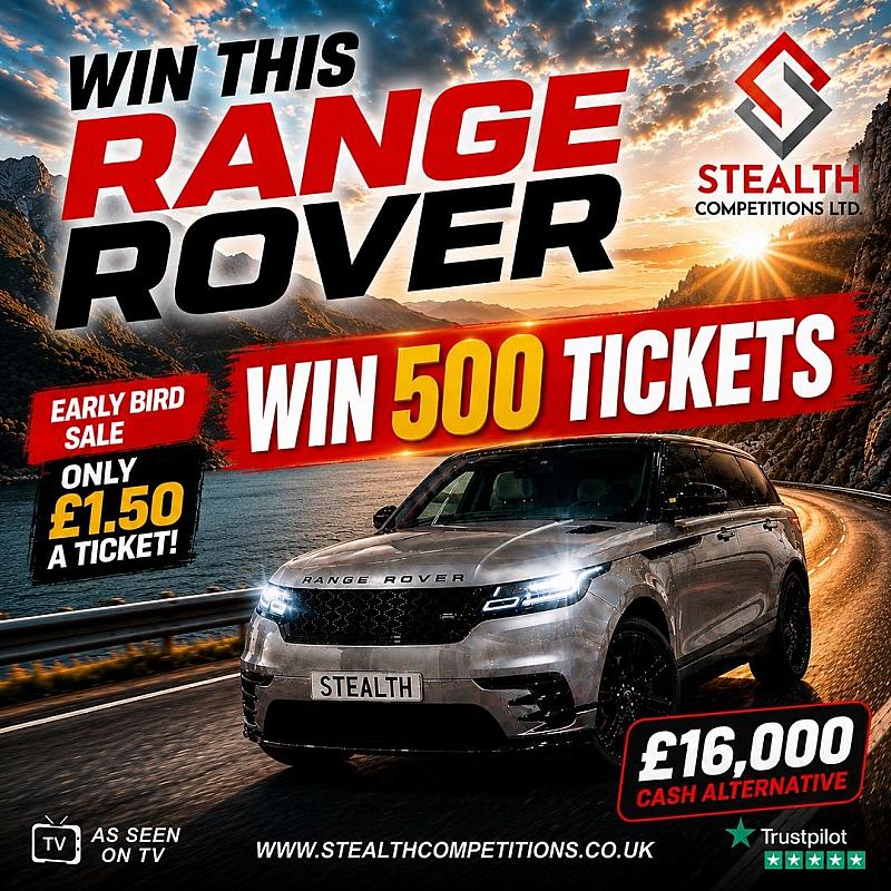 RANGE ROVER VELAR MINI RAFFLE - WIN 500 TICKETS!