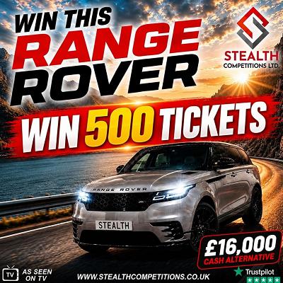 RANGE ROVER VELAR MINI RAFFLE - WIN 500 TICKETS!