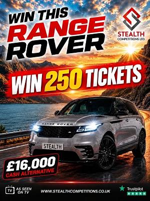 RANGE ROVER VELAR MINI RAFFLE - WIN 250 TICKETS!