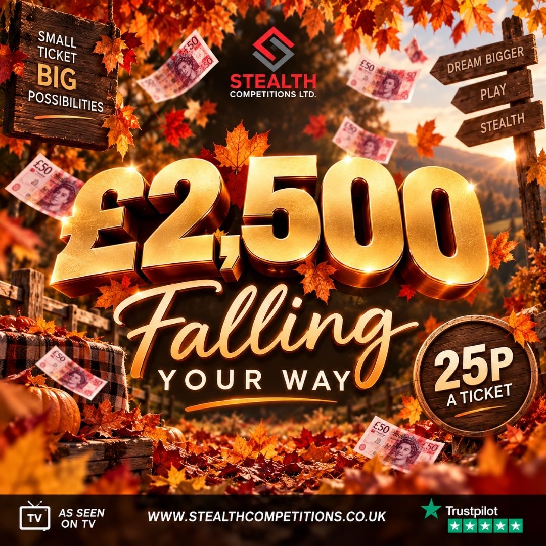 £2,500 CASH FOR JUST 25p!  