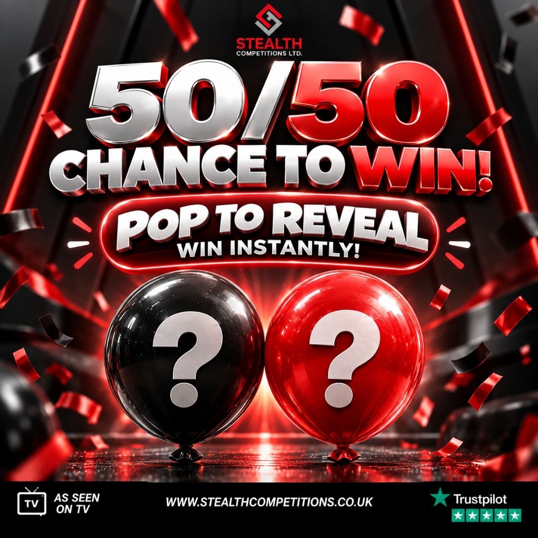 50/50 CHANCE TO POP AND WIN!