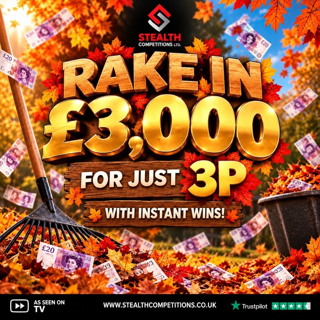 £3,000 CASH WITH INSTANT WINS FOR 3P!   