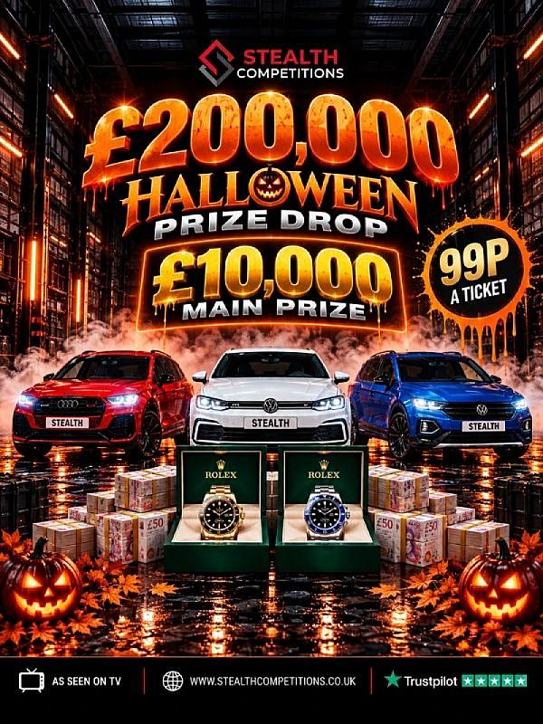 £200,000 HAUNTED HALLOWEEN PRIZE DROP!
