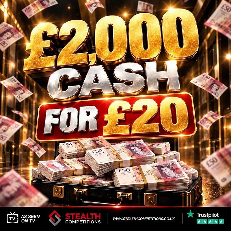 SUPER LOW ODDS £2,000 CASH!!  