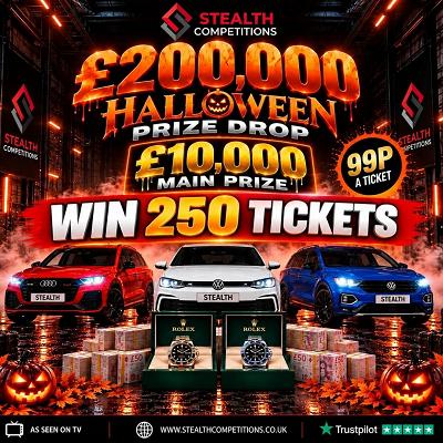 £200K HALLOWEEN PRIZE DROP MINI RAFFLE - WIN 250 TICKETS! 