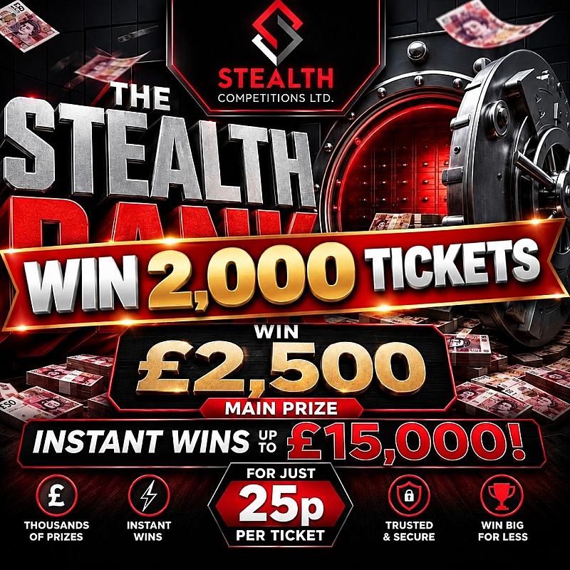 STEALTH BANK MINI RAFFLE - WIN 2,000 TICKETS!