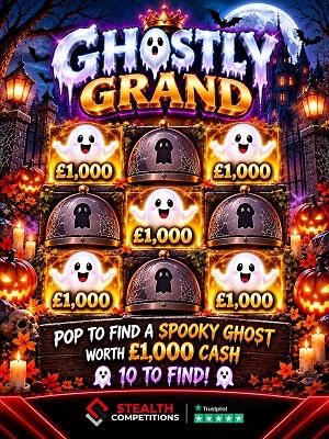 GHOSTLY GRAND - 10 X £1,000 INSTANT WINS!