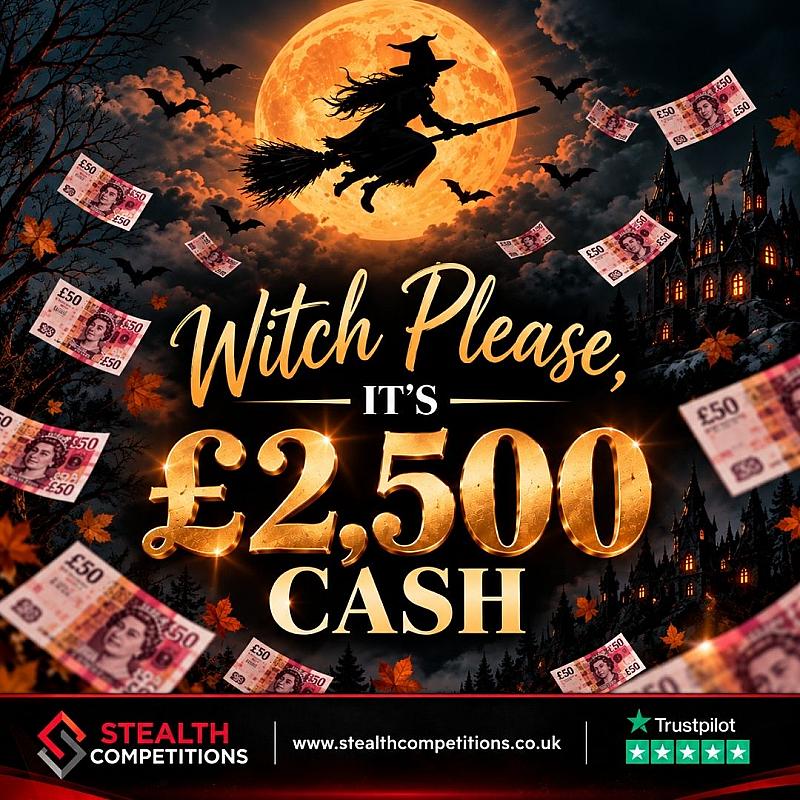 £2,500 CASH FOR JUST 25p!  