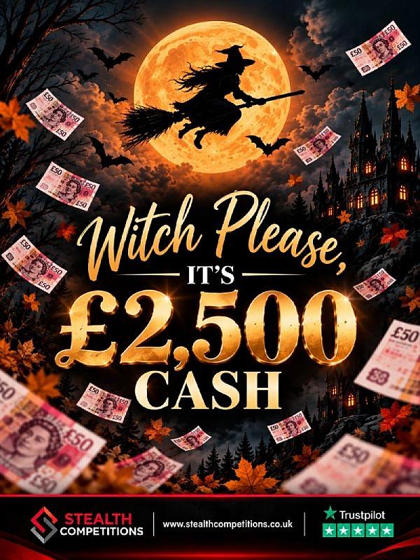 £2,500 CASH FOR JUST 25p!  