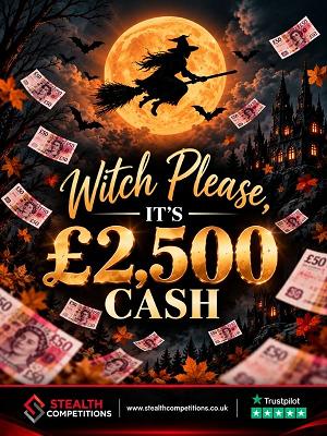 £2,500 CASH FOR JUST 25p!  