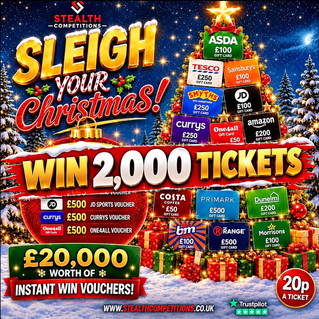 SLEIGH YOUR CHRISTMAS MINI RAFFLE - WIN 2,000 TICKETS!