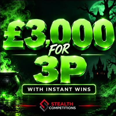 £3,000 CASH WITH INSTANT WINS FOR 3P!  