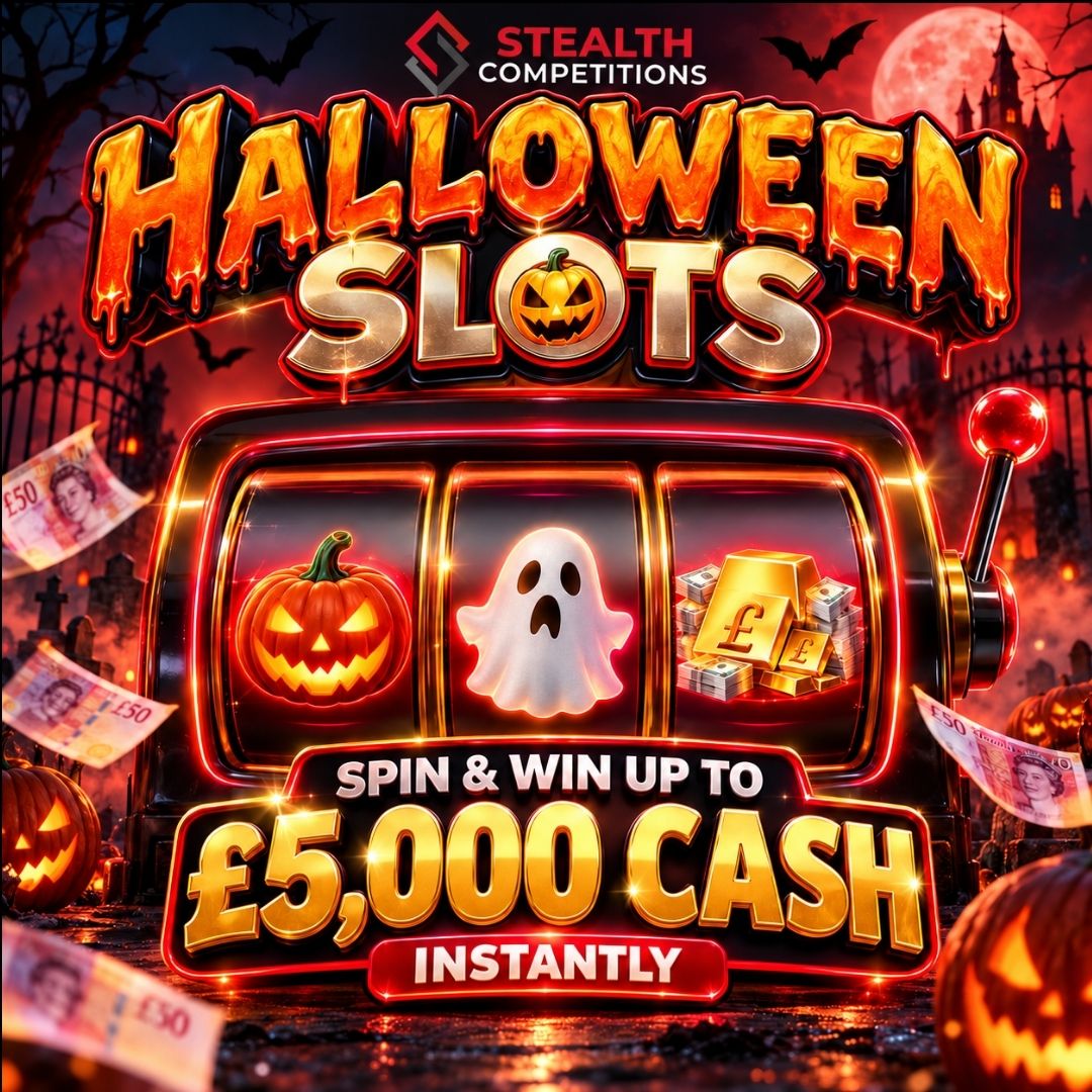 STEALTH HALLOWEEN SLOTS - MAIN PRIZE £5,000 CASH!
