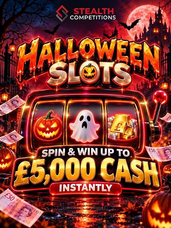 STEALTH HALLOWEEN SLOTS - MAIN PRIZE £5,000 CASH!