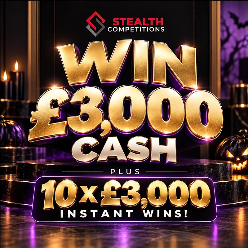 £3,000 CASH WITH 10 X £3,000 INSTANT WINS!
