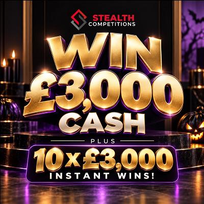 £3,000 CASH WITH 10 X £3,000 INSTANT WINS!
