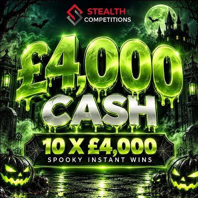 £4,000 CASH + 10 X £4,000 INSTANT WINS!