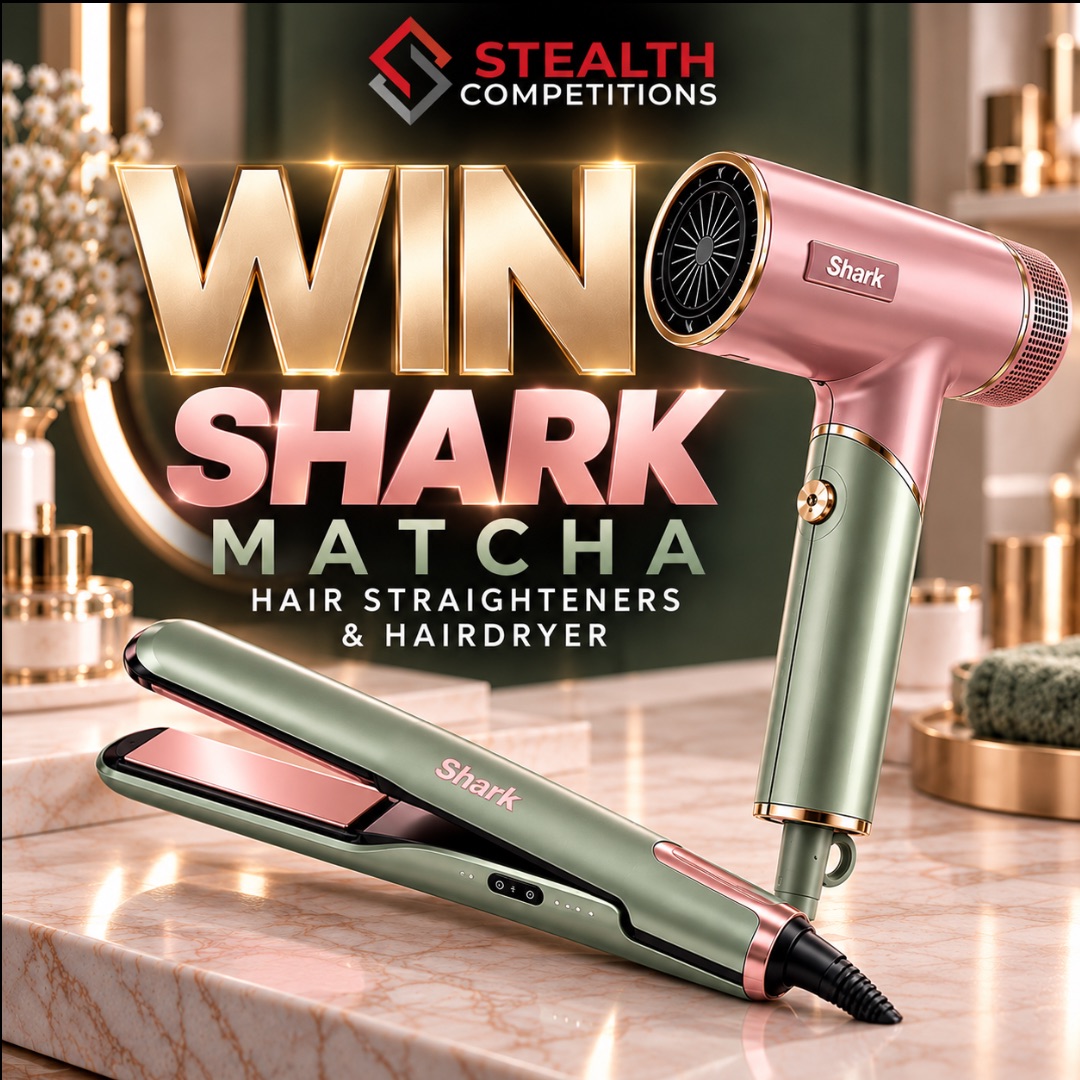 WIN THE NEW SHARK MATCHA HAIR DRYER AND STRAIGHTENERS BUNDLE!