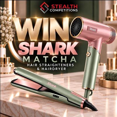 WIN THE NEW SHARK MATCHA HAIR DRYER AND STRAIGHTENERS BUNDLE!