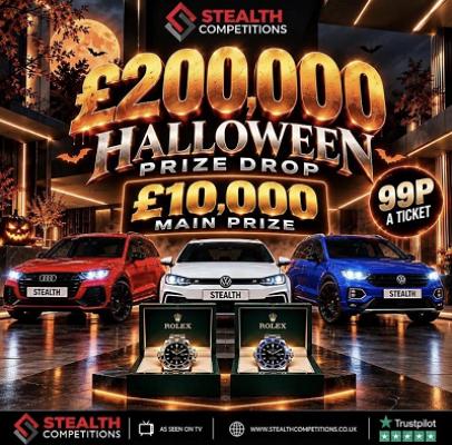 10 TICKETS INTO THE £200K HALLOWEEN DRAW!