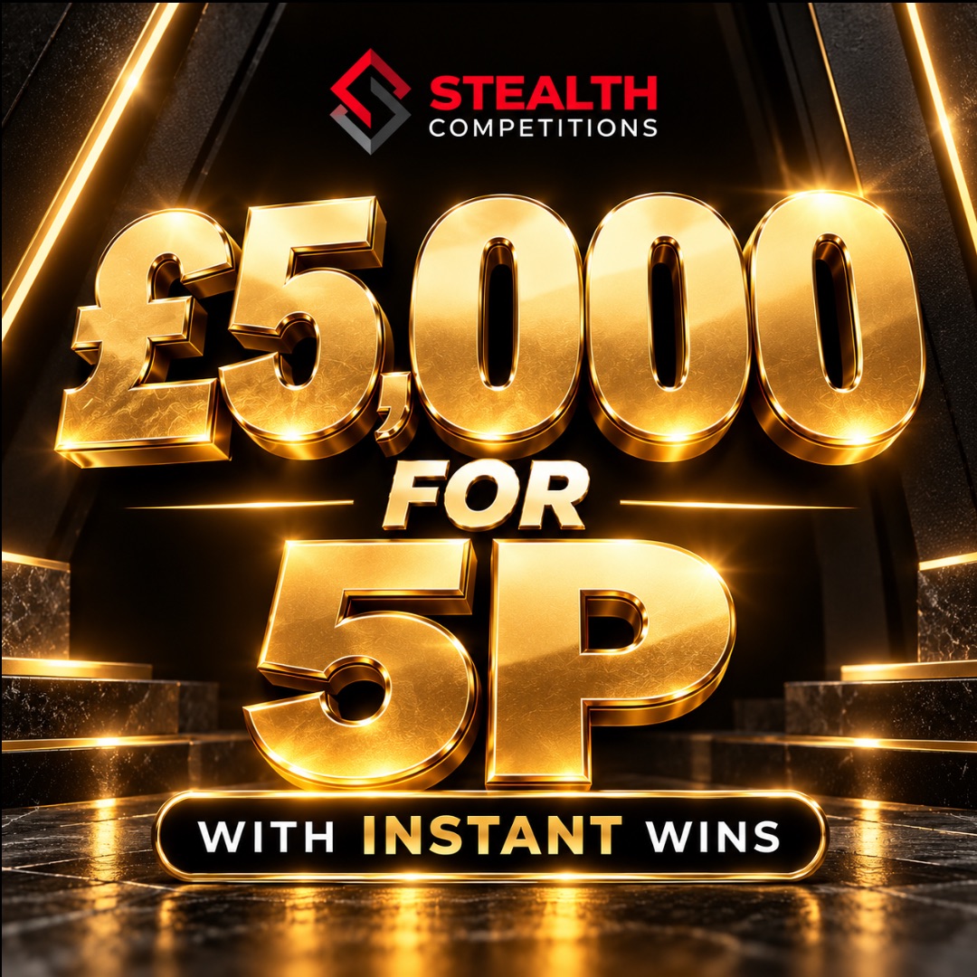 £5,000 CASH WITH INSTANT WINS FOR 5P!   
