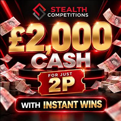 £2,000 CASH FOR 2P WITH INSTANT WINS!  