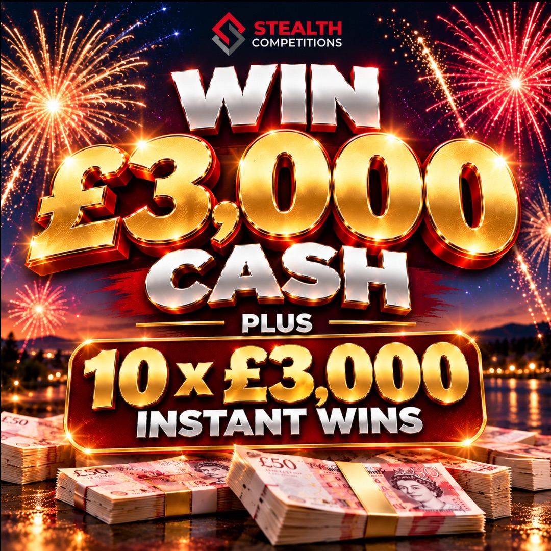 £3,000 CASH WITH 10 X £3,000 INSTANT WINS!