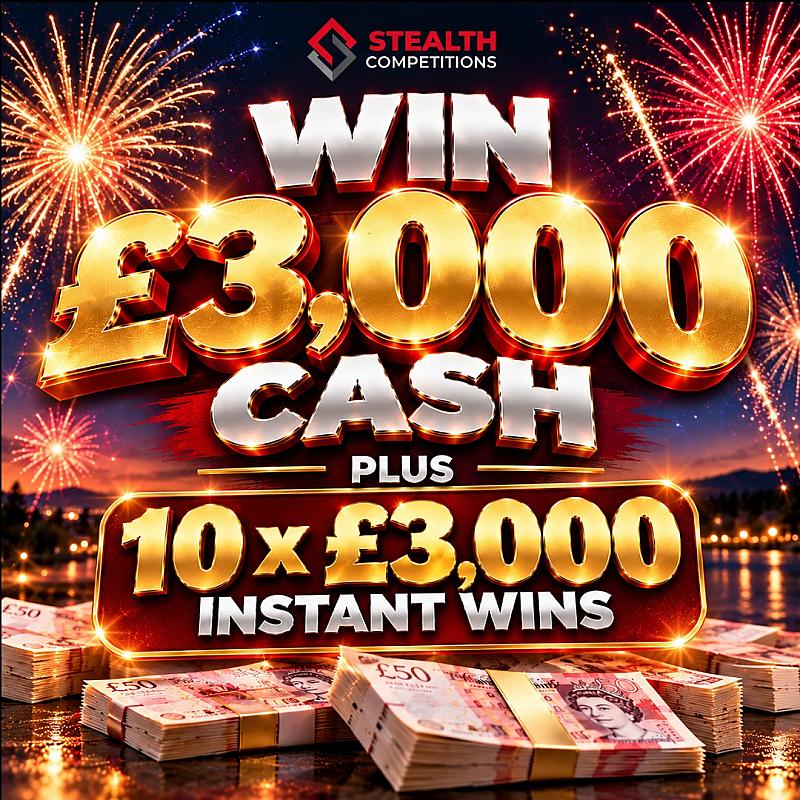 £3,000 CASH WITH 10 X £3,000 INSTANT WINS! 