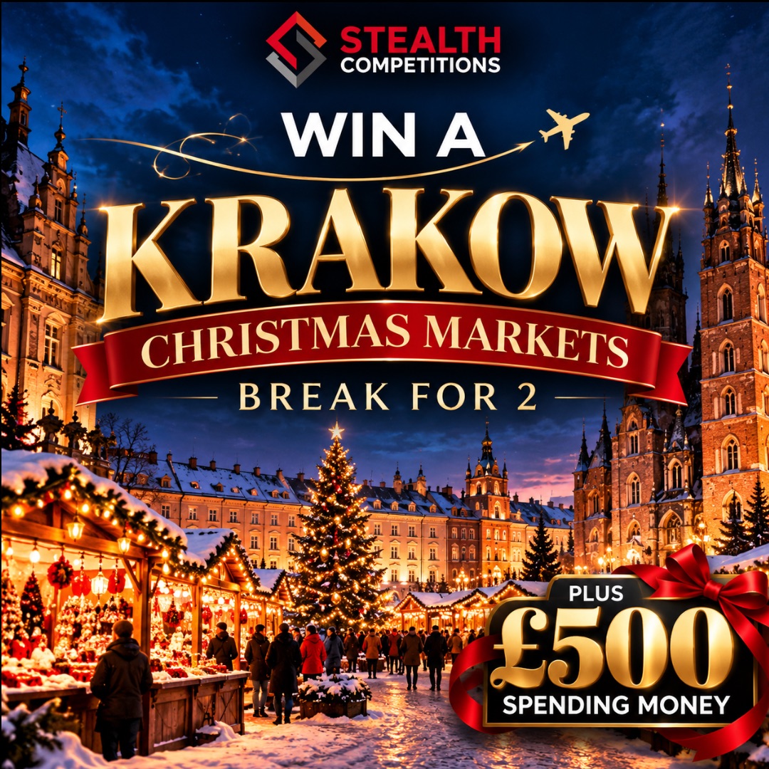 KRAKOW XMAS MARKETS FOR 2 WITH £500 CASH!
