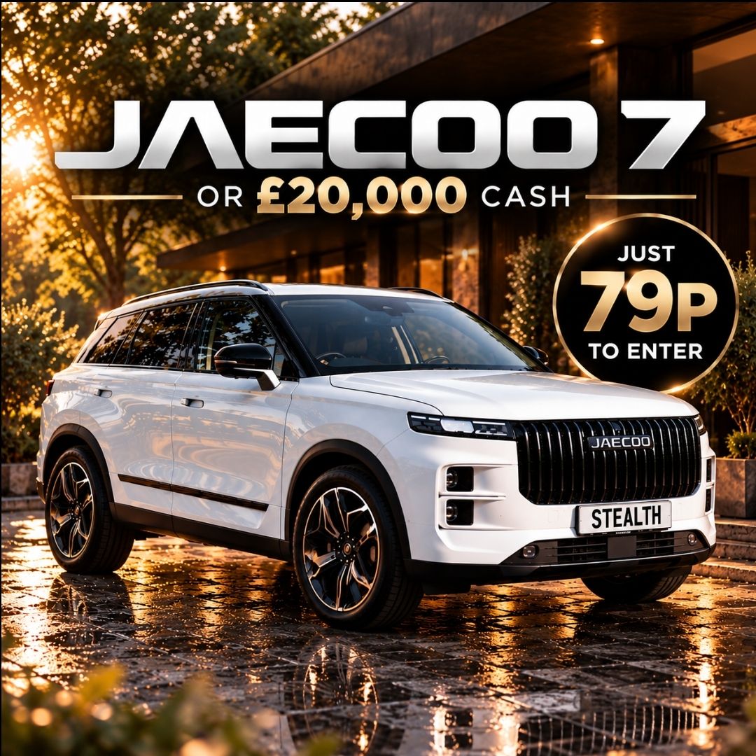WIN THE NEW JAECOO 7 LUXURY WITH INSTANT WINS!
