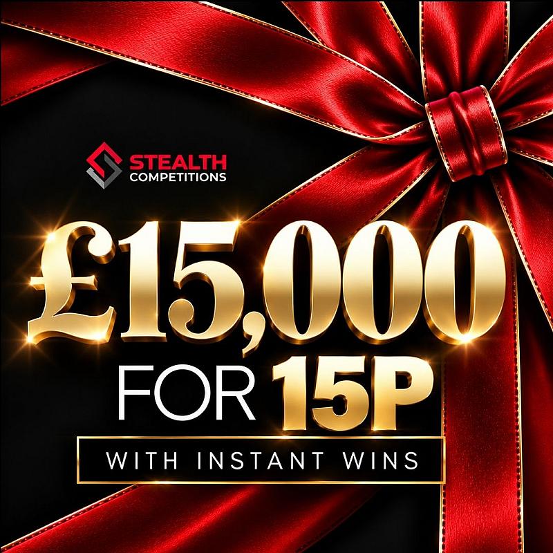 £15,000 FOR 15P WITH INSTANT WINS!